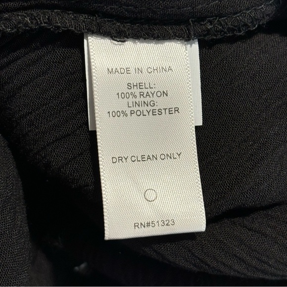 1 STATE Sz L Jumpsuit 100% Rayon Slub Embroidery Gipsy Night Rich Black NEW - Picture 12 of 12